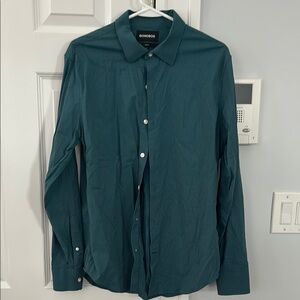 3/$30 - Bonobos Green Dress Shirt Long Sleeve Classic Style